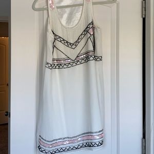 White Sequin Dress
